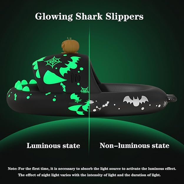 Black halloween slipper