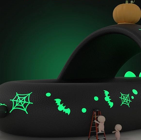 Black halloween slipper