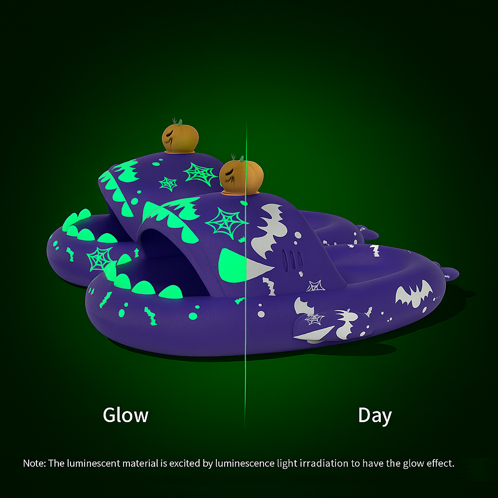 Purple halloween slipper