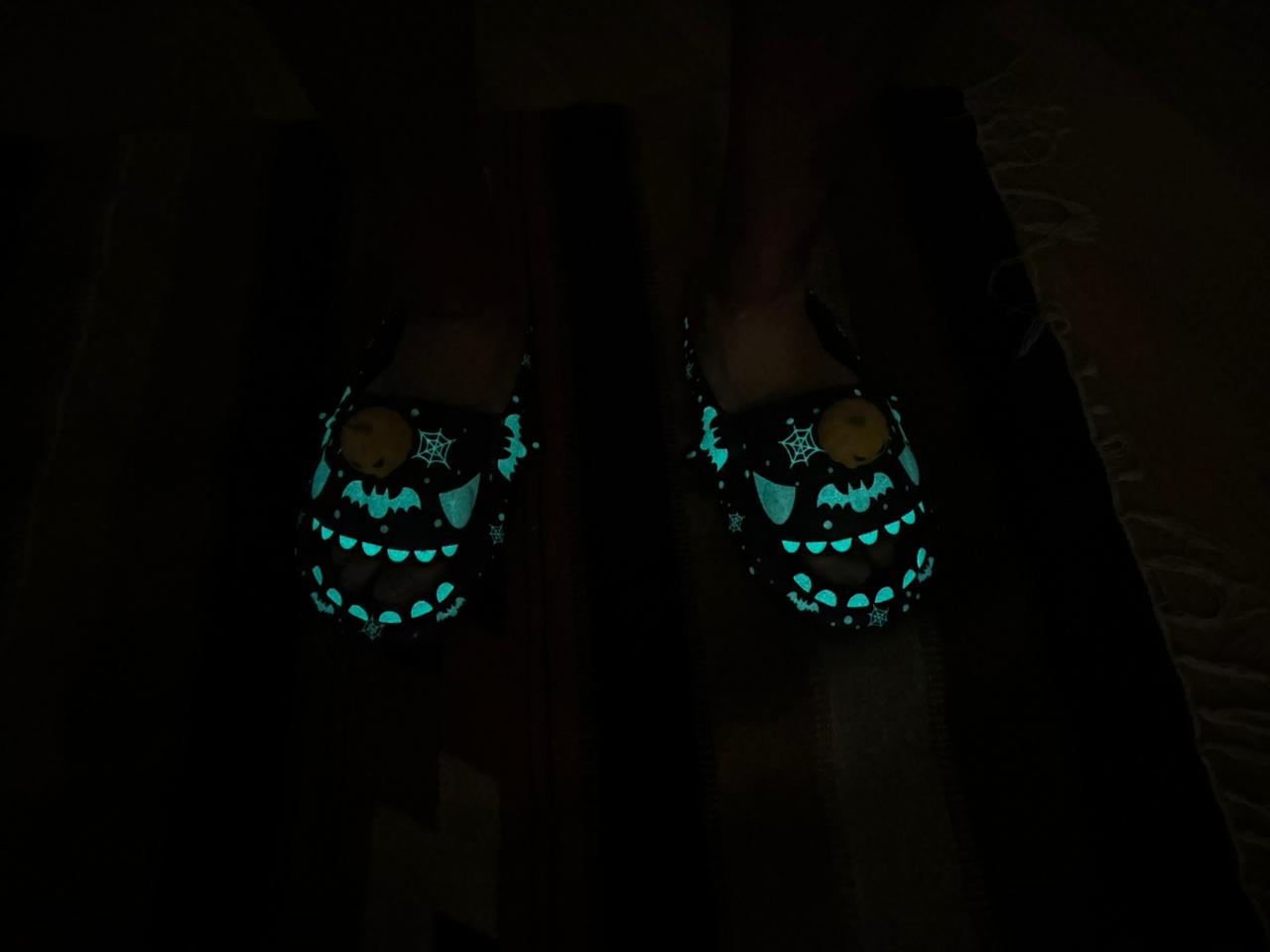 Black halloween slipper
